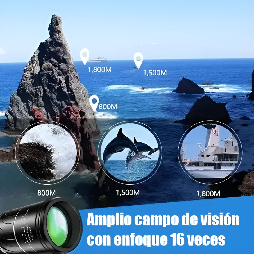 ApexView Monocular Profesional - Alcance Extremo 16x52