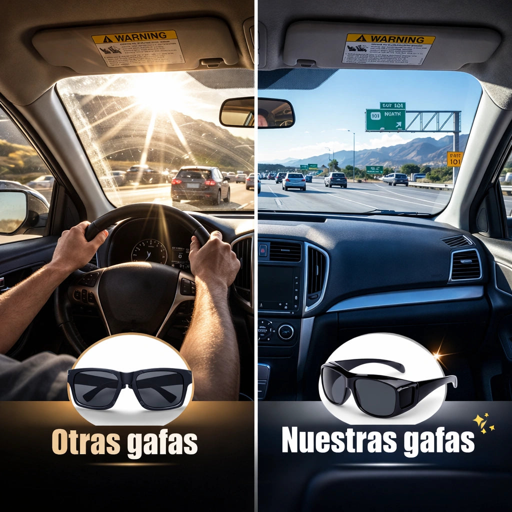 [KIT 2 EN 1] Gafas de Conducción Día y Noche Antirreflejo sin Encandilamiento – ClearRoute