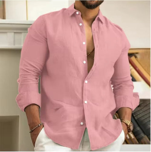 Camisa de Lino Premium para Hombre