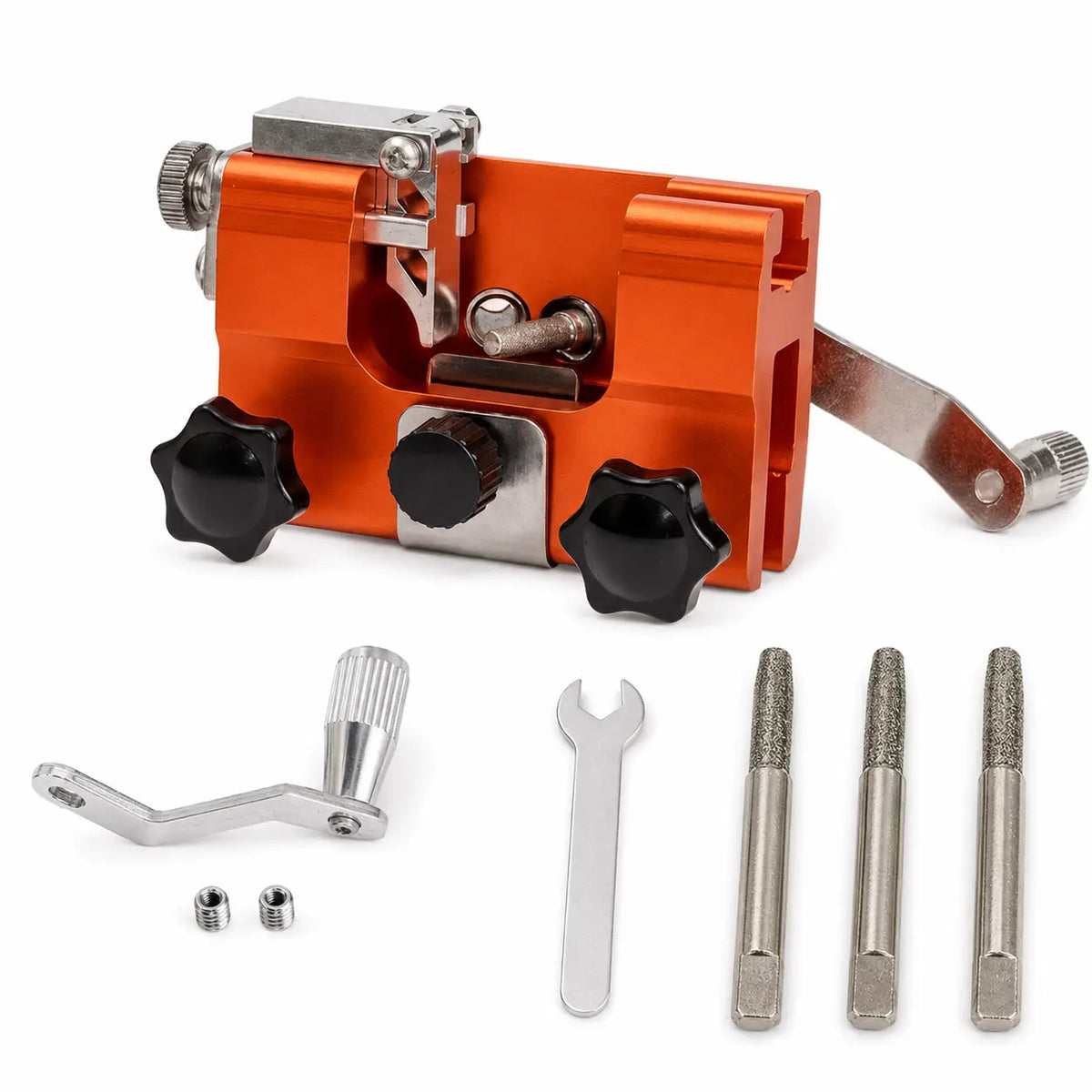 Sharp Pro - Afilador de Cadenas de Motosierra Portátil con Guía de Precisión + 3 Limas de Repuesto