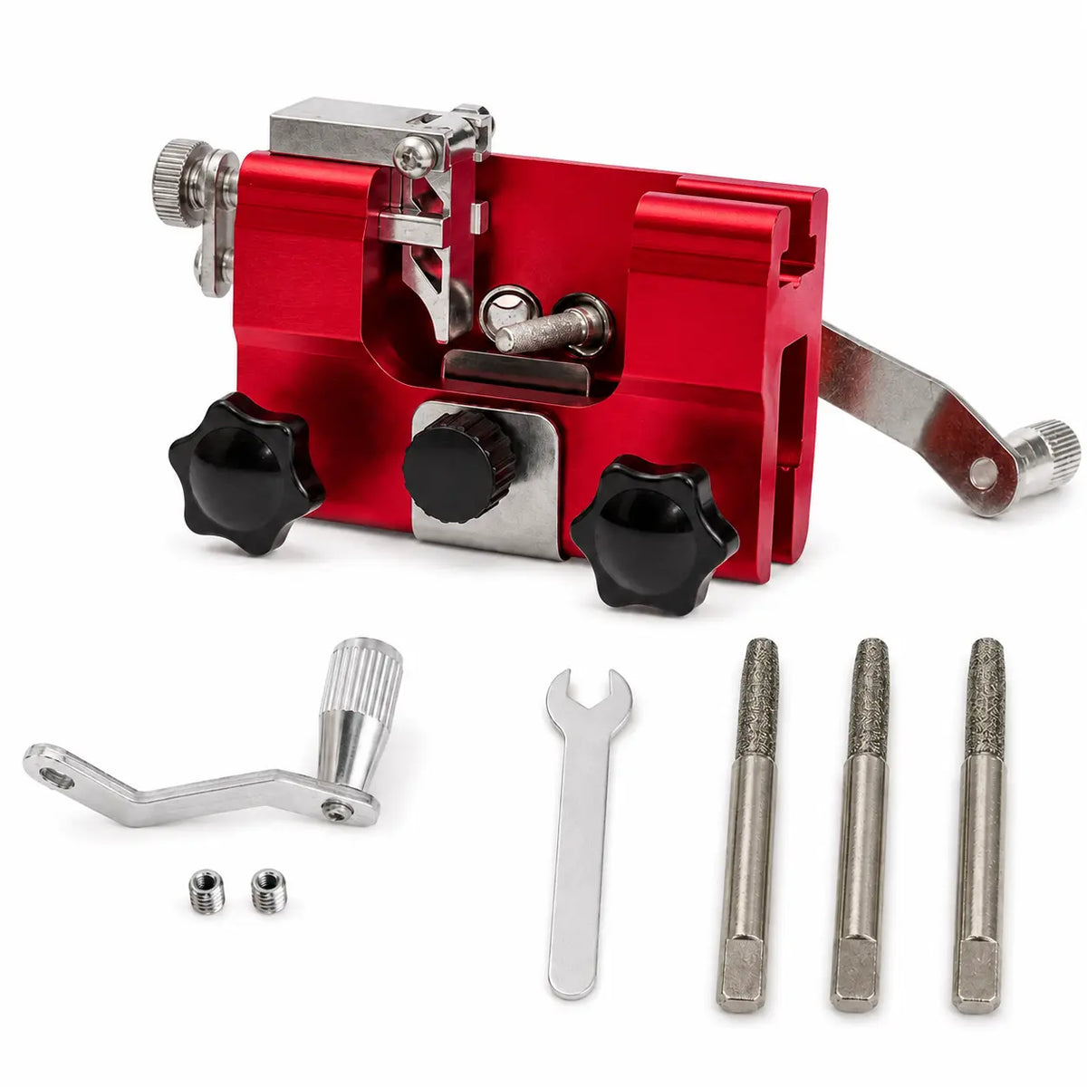 Sharp Pro - Afilador de Cadenas de Motosierra Portátil con Guía de Precisión + 3 Limas de Repuesto