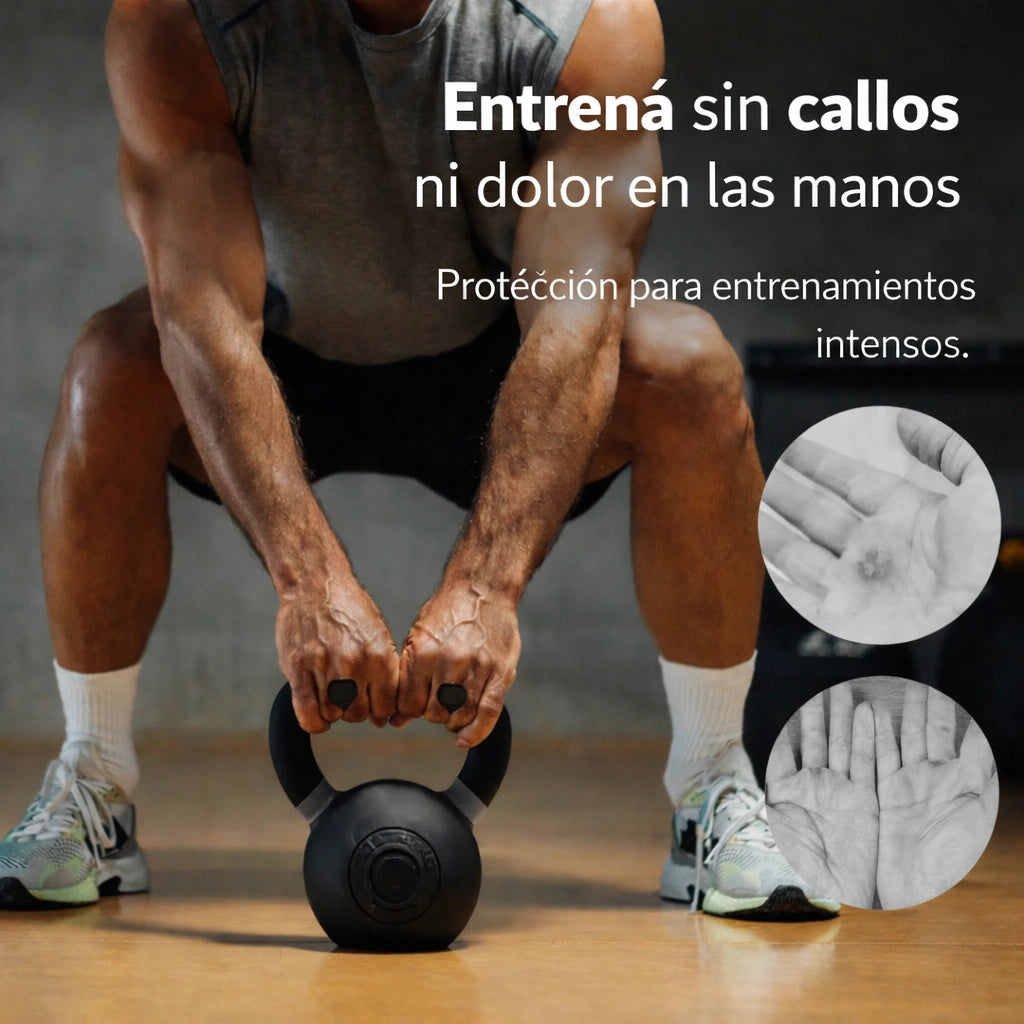 GripLock — Protector de Manos para Gym Antideslizante para Pesas, Dominadas y Remo + Bolsa Protectora Incluida