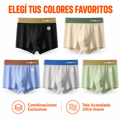 Paga 5 Lleva 10 - Pack Confort Anatómico de Boxers Respirables - FlexAir