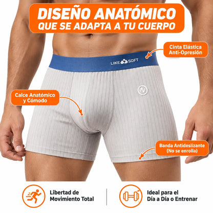 Paga 5 Lleva 10 - Pack Confort Anatómico de Boxers Respirables - FlexAir