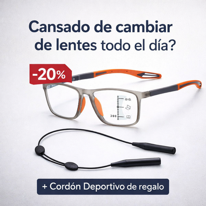 Anteojos Multifocales Fotocromáticos - Lucent [+ Cordón Deportivo de Regalo]