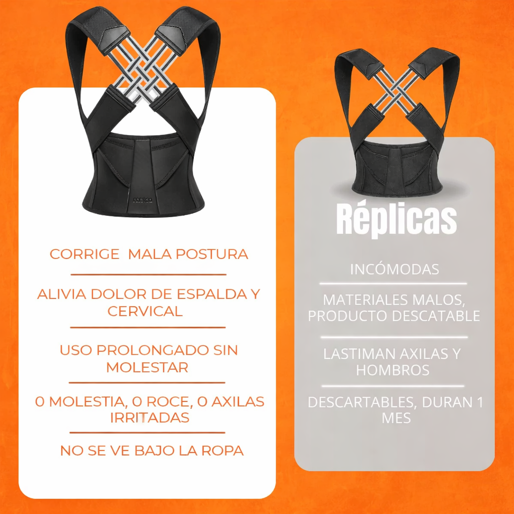 Sistema de Entrenamiento Postural IronRise™ Incluye Corrector + Banda + Guía de Ejercicios