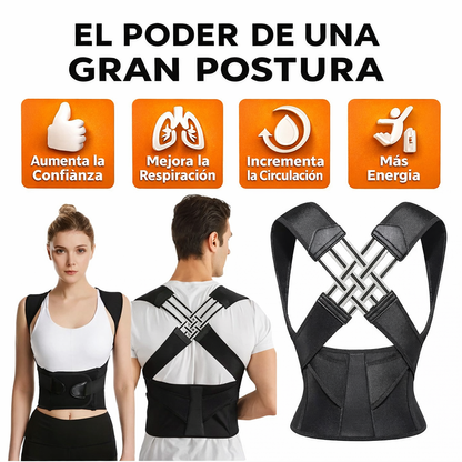 Sistema de Entrenamiento Postural IronRise™ Incluye Corrector + Banda + Guía de Ejercicios