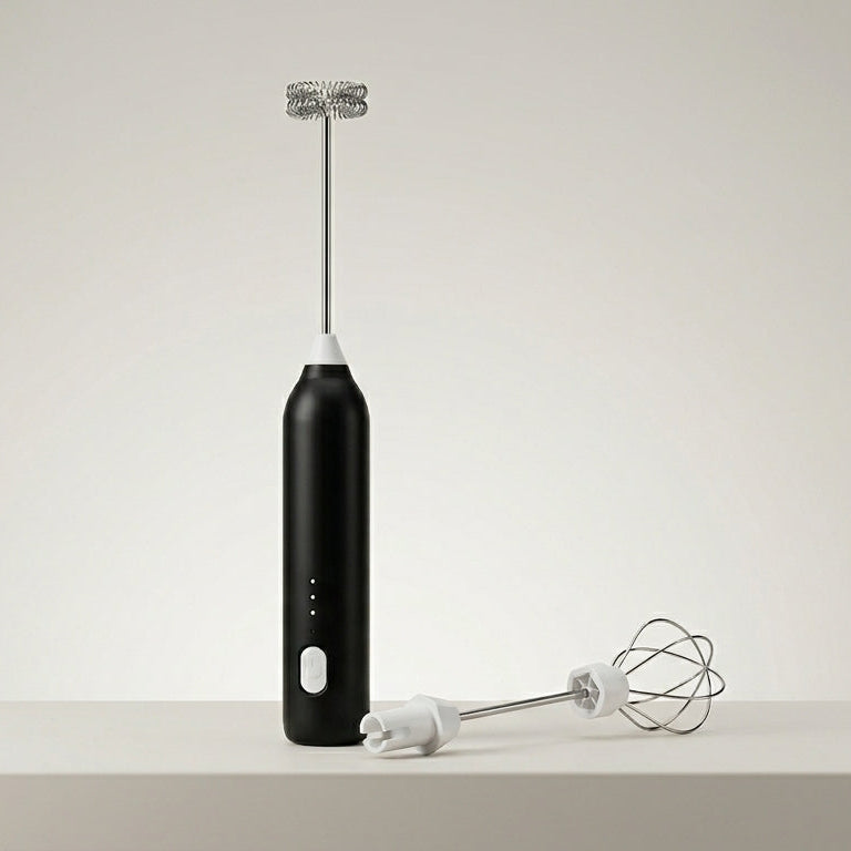 Spinza — Mixer de Mano Recargable USB 2 en 1 con Doble Batidor