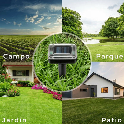 SolarShield™ – Repelente Ultrasónico Solar Automático para Plagas y Roedores