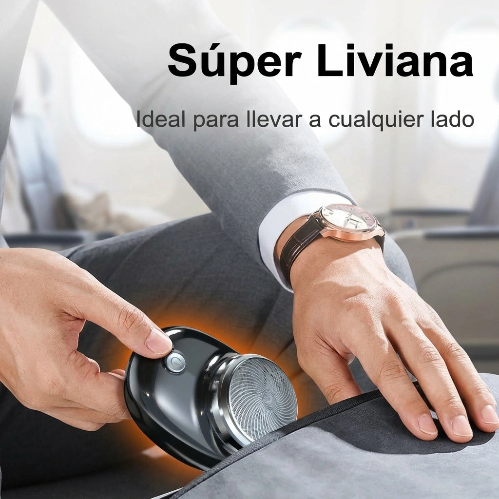 EdgeFlow Mini Afeitadora Eléctrica Portátil para Hombre sin Irritación para Rostro y Cuerpo