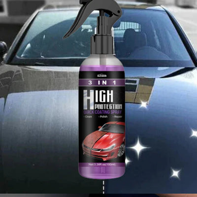 Cristalizador Cerámico de Autos 3 en 1: Lavado en Seco, Brillo Espejo y Protección UV + Kit de Regalo