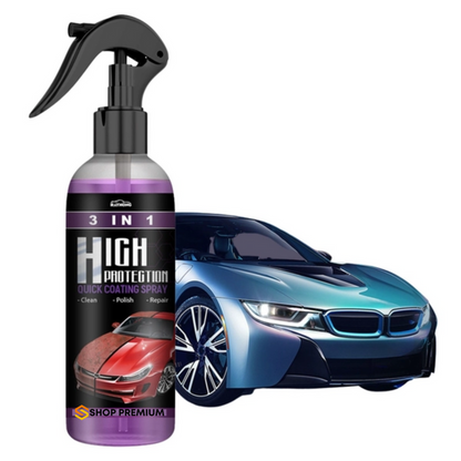 Cristalizador Cerámico de Autos 3 en 1: Lavado en Seco, Brillo Espejo y Protección UV + Kit de Regalo