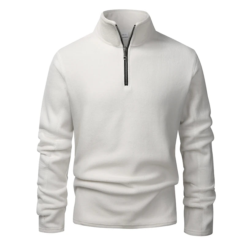 Sweater Patagón con Medio Cierre