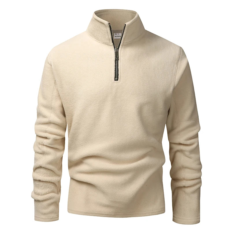 Sweater Patagón con Medio Cierre