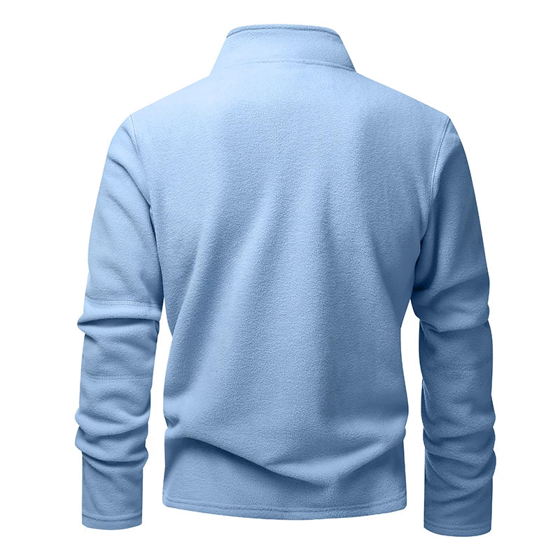 Sweater Patagón con Medio Cierre