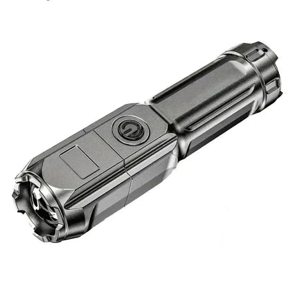 LumeForge Linterna Táctica Compacta Recargable USB Foco Ajustable Uso Profesional