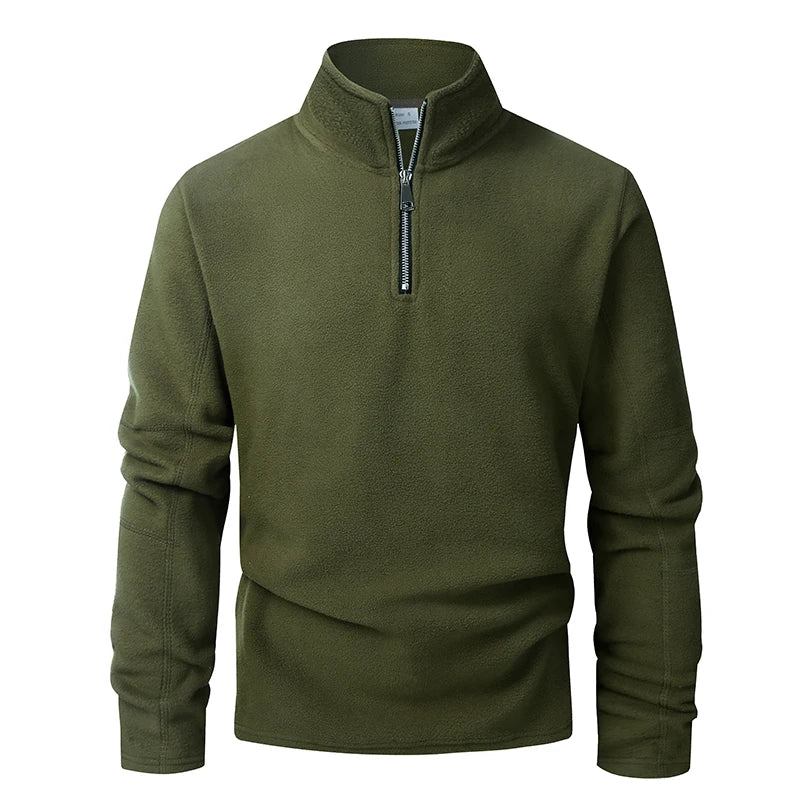 Sweater Patagón con Medio Cierre