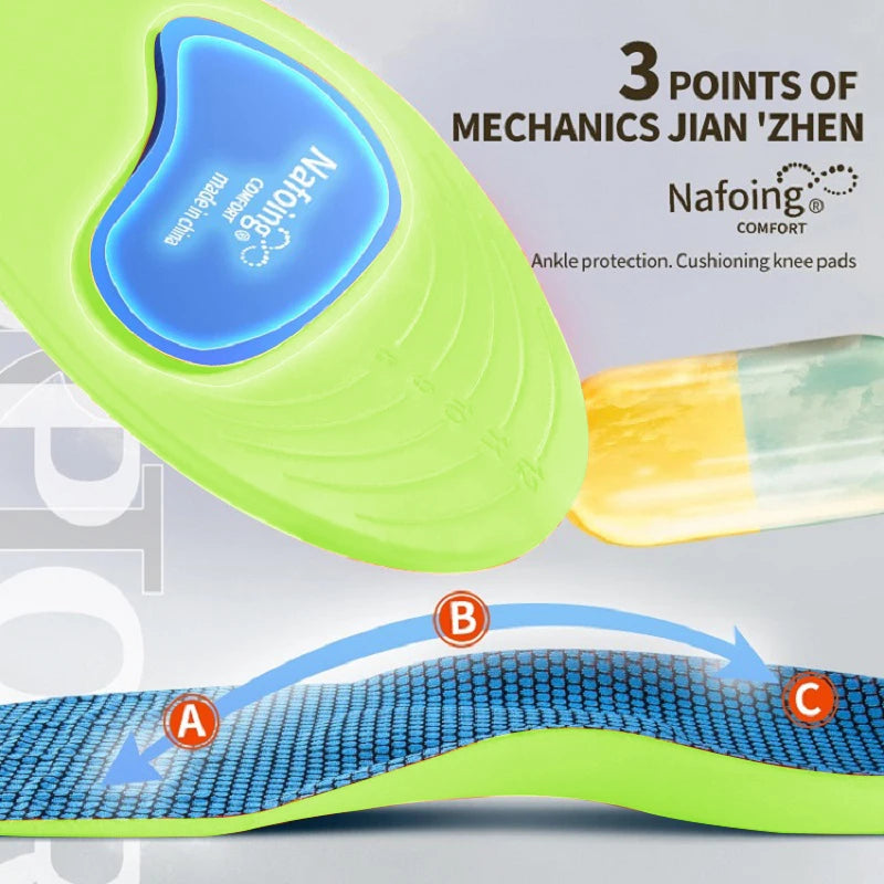 StepFlow - Plantillas de Gel para Calzado con Alivio de Impacto y Soporte de Arco