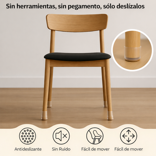 Protector de Silicona Antirruido para Sillas