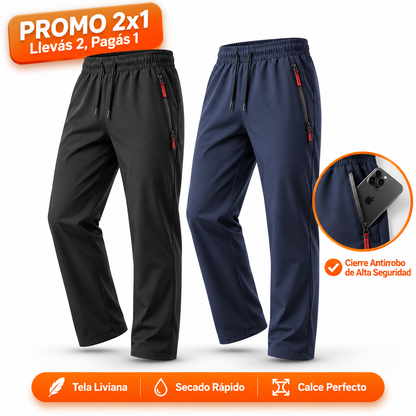 Pantalón Chupín Recto con Bolsillo Antirrobo UrbanFlex [Llevá 2 al Precio de 1]