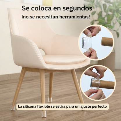 Protector de Silicona Antirruido para Sillas