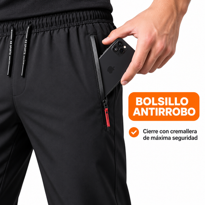 Pantalón Chupín Recto con Bolsillo Antirrobo UrbanFlex [Llevá 2 al Precio de 1]