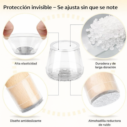 Protector de Silicona Antirruido para Sillas