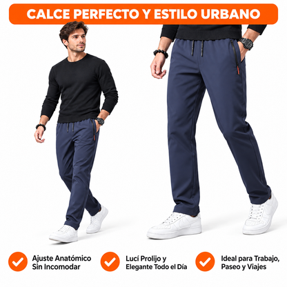Pantalón Chupín Recto con Bolsillo Antirrobo UrbanFlex [Llevá 2 al Precio de 1]