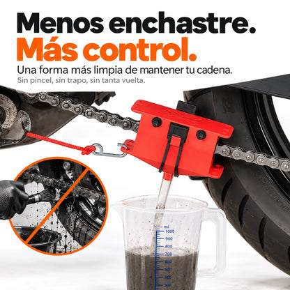 CleanRide - Kit Profesional 360° de Limpieza para Cadena de Moto