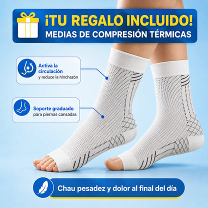 StepFlow - Plantillas Ortopédicas Antidolor y Fasciitis Plantar + Medias de Compresión de Regalo
