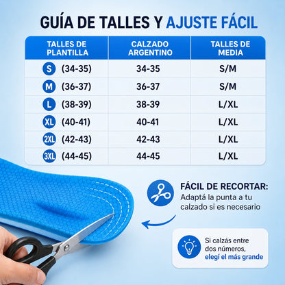 StepFlow - Plantillas Ortopédicas Antidolor y Fasciitis Plantar + Medias de Compresión de Regalo