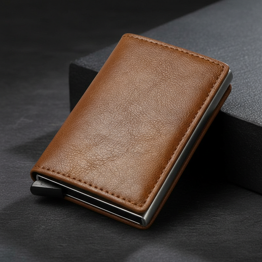 Billetera Automática Slim con Protección RFID y Eyectora de Tarjetas - Axis Bold