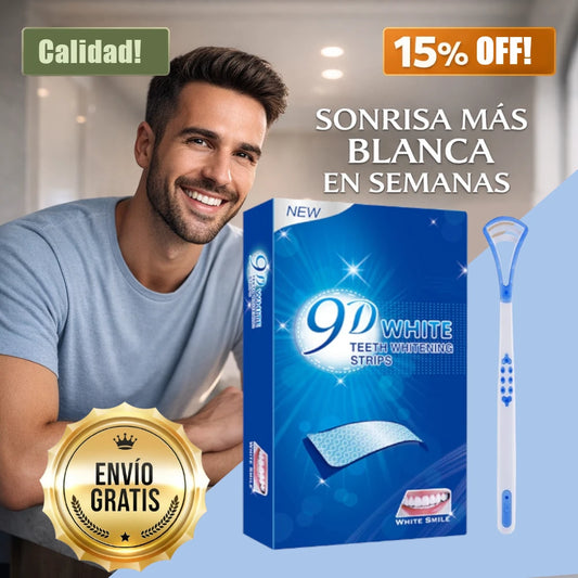 Tiras Blanqueadoras Dentales ClearBite + Raspador Lingual Exclusivo
