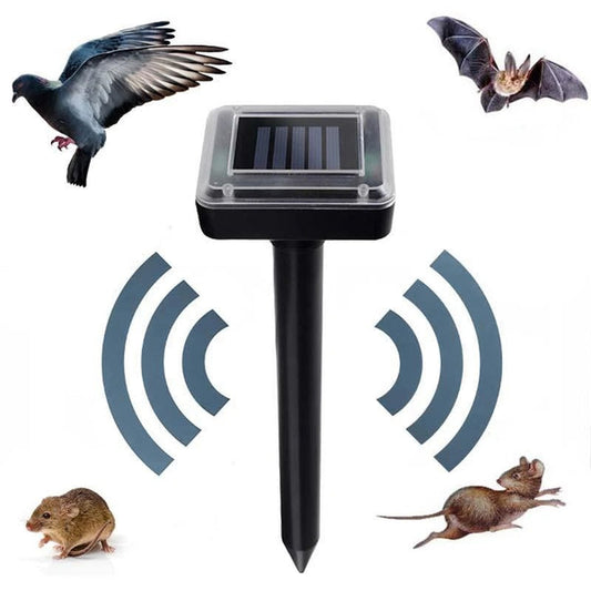 SolarShield™ – Repelente Ultrasónico Solar Automático para Plagas y Roedores
