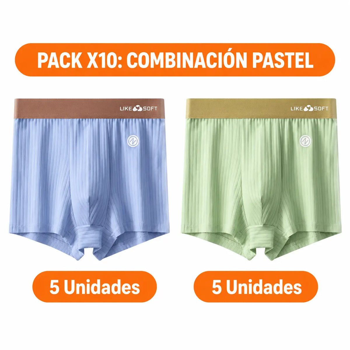 Paga 5 Lleva 10 - Pack Confort Anatómico de Boxers Respirables - FlexAir