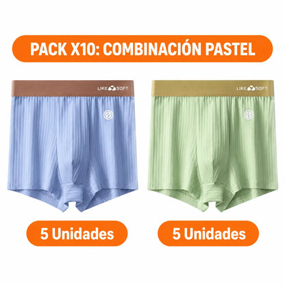 Paga 5 Lleva 10 - Pack Confort Anatómico de Boxers Respirables - FlexAir